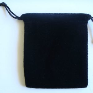 Velvet Pouch - Large - Black