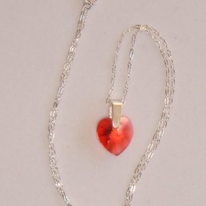 Padparadscha 14mm Heart