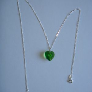 Fern Green Heart - Silver
