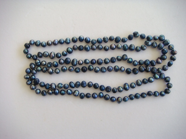 Iris Blue Freshwater Pearls