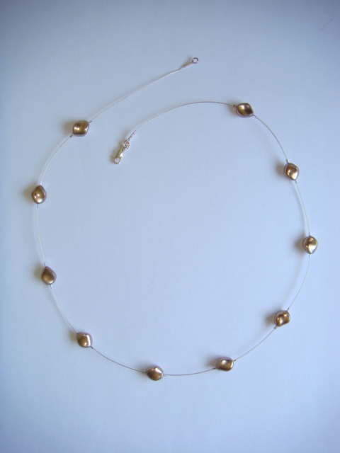 Swarovski Curved Pearls - Bronze