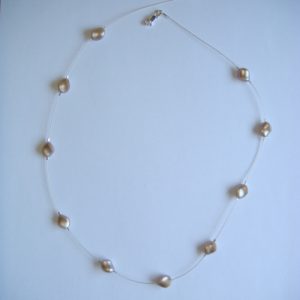 Swarovski Curved Pearls - Powder Almond