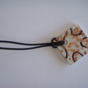 White and Copper Square