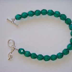 Teal Green and Silver