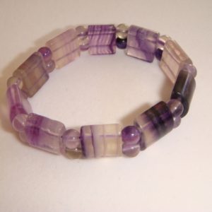 Purple Fluorite Stretch Bracelet