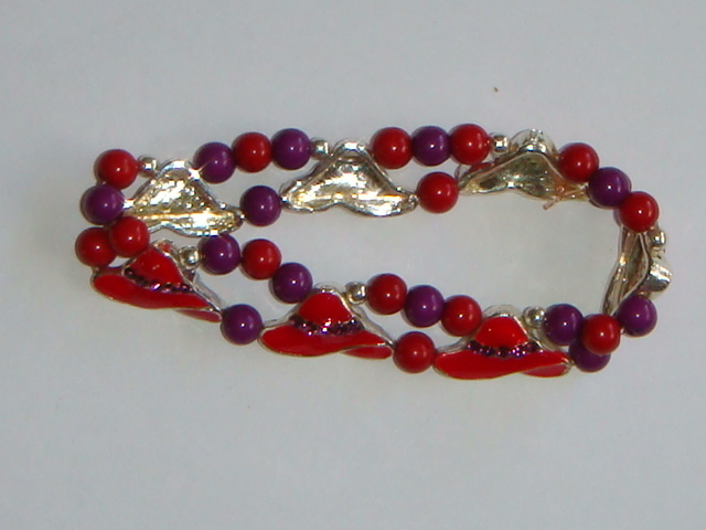 Red Hat Stretch Bracelet