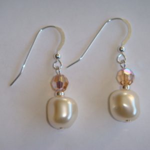 Baroque Silver - Light Cream Rose/Light Colorado Topaz