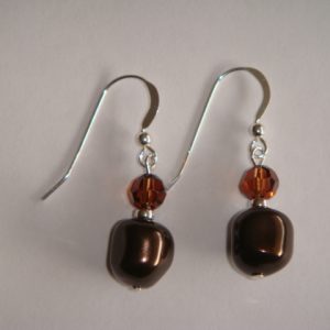 Baroque Silver - Deep Brown/Smoked Topaz