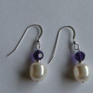 Baroque Silver - White/Purple Velvet