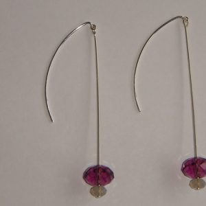 Silver Duet - Amethyst/Light Grey Opal