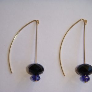 Gold Duet - Jet/Purple Velvet