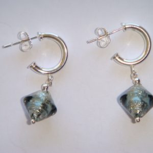 Black Diamond Bicone and Silver