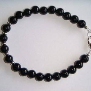 Black Agate and Silver