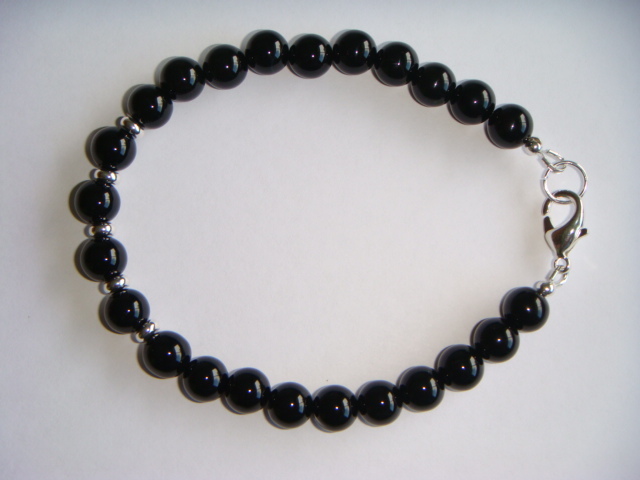 Black Agate and Silver