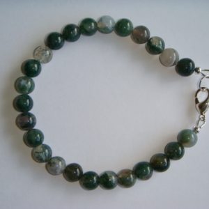Moss Agate and Silver