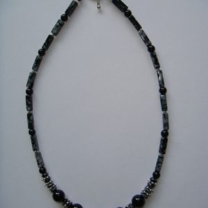 Snowflake Obsidian and Black Onyx