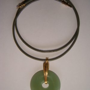 Green Aventurine and Leather II
