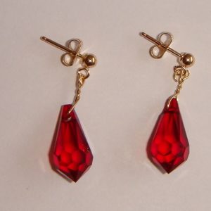 Swarovski Crystal Teardrops - Siam I